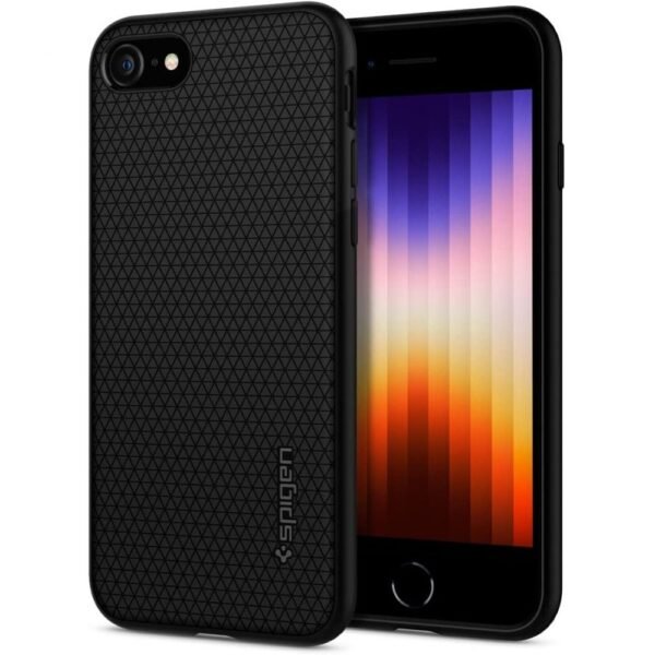 Spigen Liquid Air Hoesje iPhone 7 / 8 / SE 2020 / 2022 Zwart