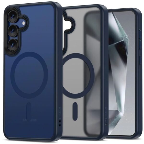 Tech-Protect Magmat MagSafe Galaxy S25 Matte Marineblauw