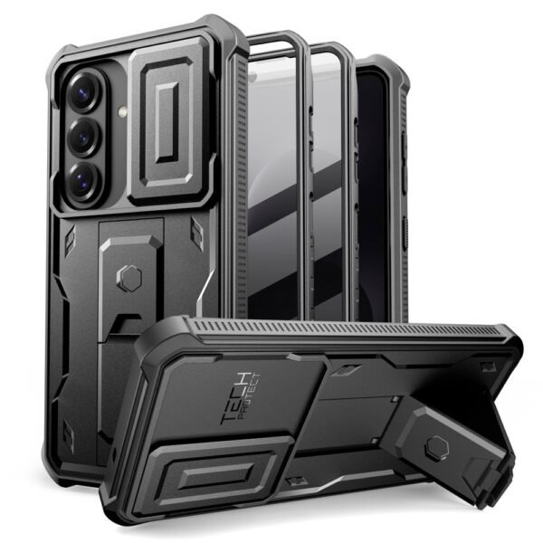 Tech-Protect Kevlar Cam+ 2-Set Gehard Glas Camerabeschermer Samsung Galaxy S26 Zwart