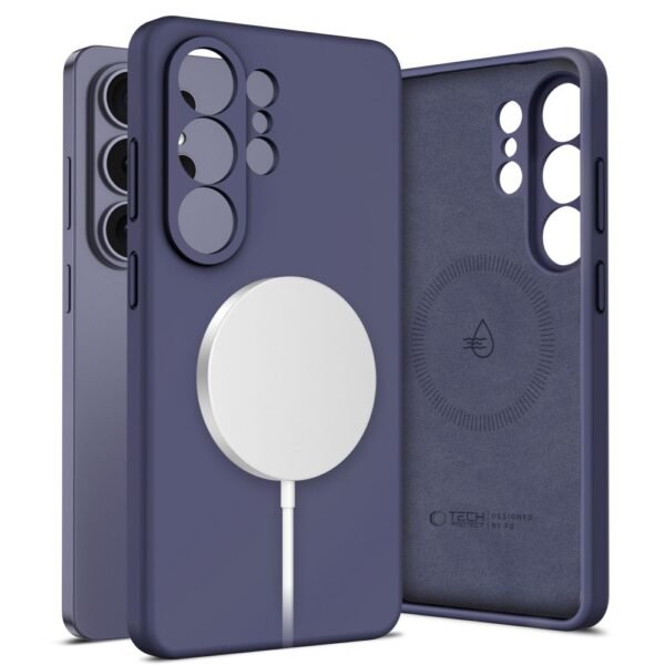 Tech-Protect Siliconen MagSafe Hoesje Samsung Galaxy S26 Ultra Cobalt Violet