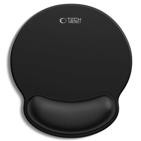 Tech-Protect A200 Muis Pad with Gel Wrist Rest 25 X 22.5cm Zwart