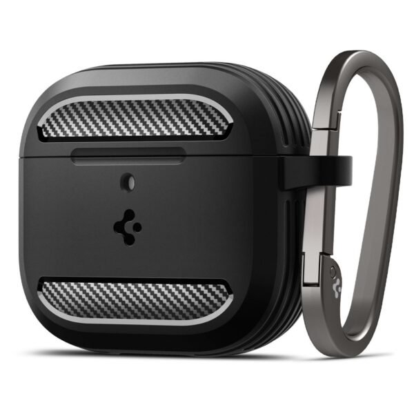 Spigen Rugged Armor Apple AirPods 4 Mat Zwart