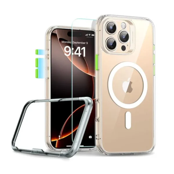 ESR Classic Pro Set HaloLock MagSafe Hoesje iPhone 16 Pro Max Transparant