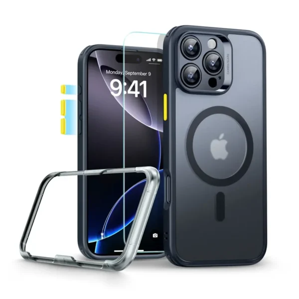 ESR Classic Pro Set HaloLock MagSafe Hoesje iPhone 16 Pro Max Zwart
