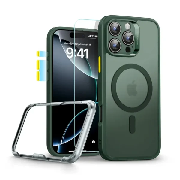 ESR Classic Pro Set HaloLock MagSafe Hoesje iPhone 16 Pro Max Groen