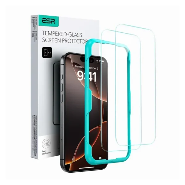 ESR Gehard Glas Schermbeschermer iPhone 16 Pro Max Transparant