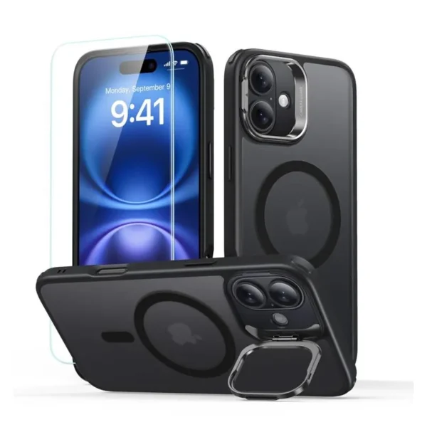 ESR MagSafe HaloLock en Gehard Glas Hoesje iPhone 16