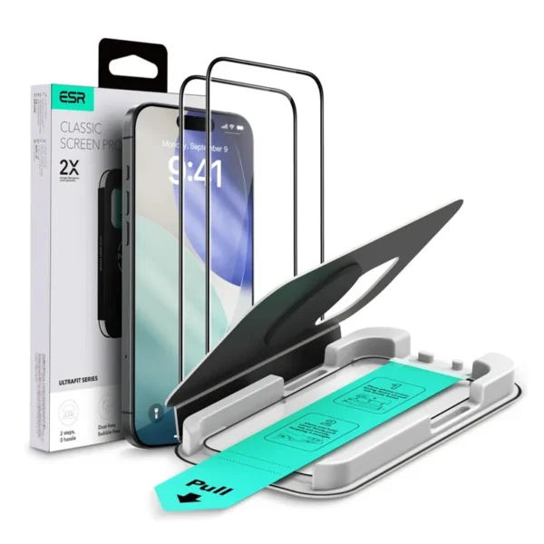 ESR Gehard Glas Schermbeschermer iPhone 17 Pro Max Transparant