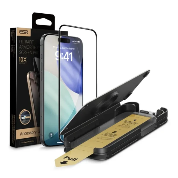 ESR Gehard Glas Schermbeschermer iPhone 17 Pro Transparant