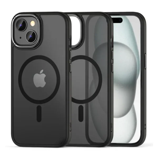 Tech-Protect Hoesje iPhone 15 MagSafe MagMat 2 Zwart
