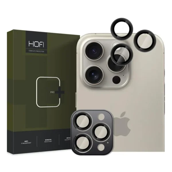 Hofi Zwart Cameralensbeschermer iPhone 16 Pro / 16 Pro Max