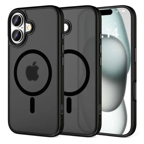 Tech-Protect MagSafe MagMat Mat Zwart Hoesje iPhone 16