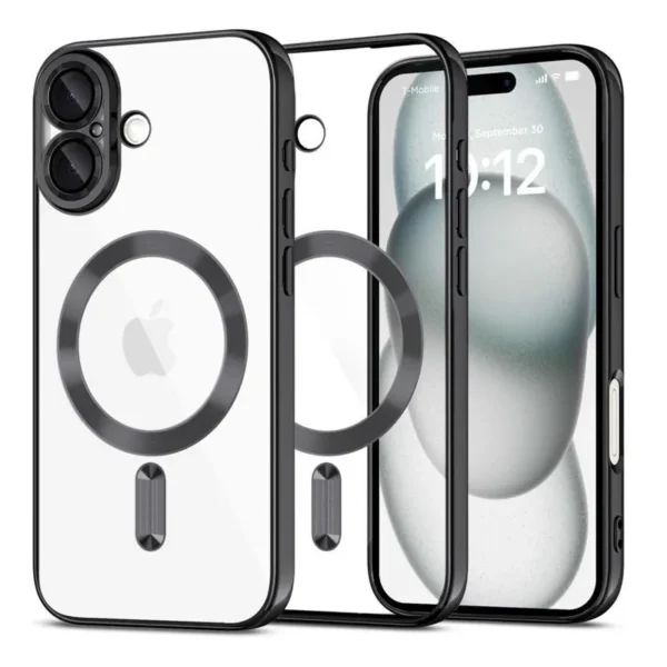 Tech-Protect MagSafe MagFlex Glanzend Zwart Hoesje iPhone 16