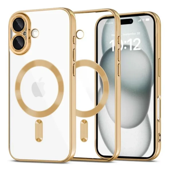 Tech-Protect MagSafe MagFlex Glanzend Goud Hoesje iPhone 16