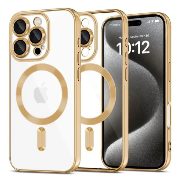 Tech-Protect MagFlex MagSafe Hoesje iPhone 16 Pro Max Glanzend Goud
