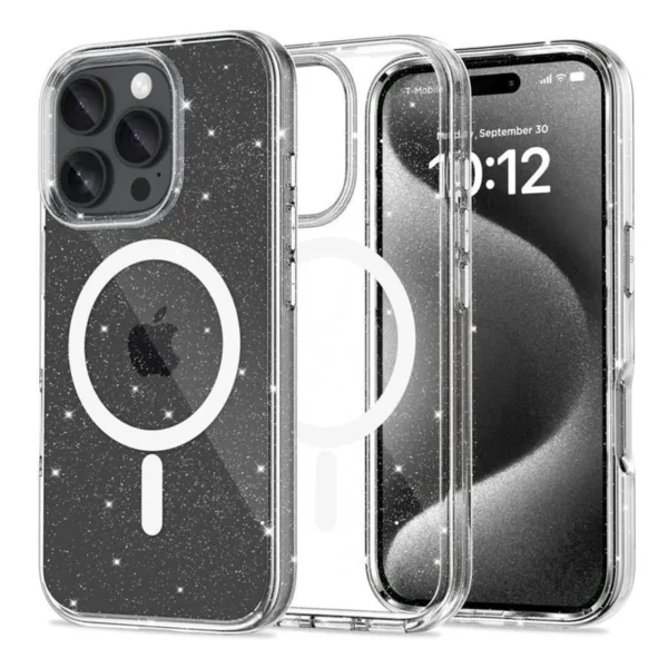 Tech-Protect FlexAir Hybrid MagSafe Hoesje iPhone 16 Pro Max Glitter