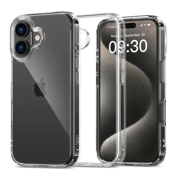 Tech-Protect FlexAir Hybrid Transparant Hoesje iPhone 16