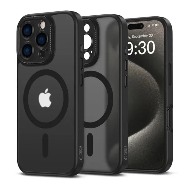Tech-Protect MagSafe MagCam Hoesje iPhone 16 Pro Mat Zwart