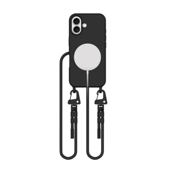 Tech-Protect Halskettinghoes MagSafe MagNecklace Zwart Hoesje iPhone 16