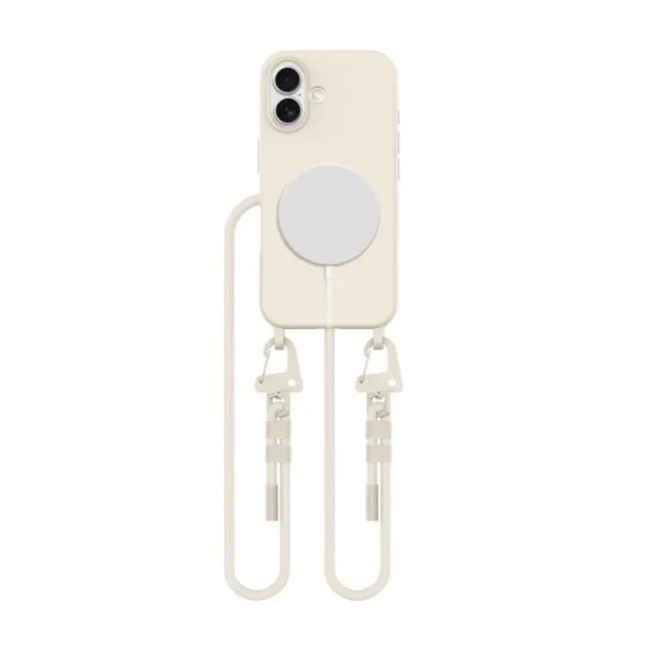 Tech-Protect Halskettinghoes MagSafe MagNecklace Latte Hoesje iPhone 16