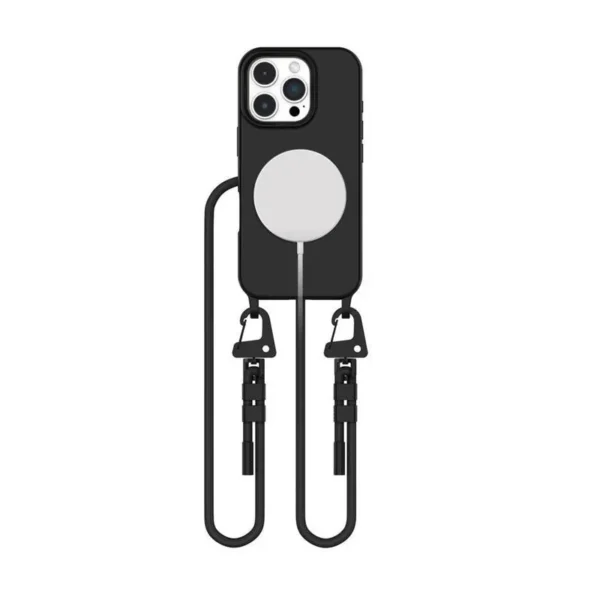 Tech-Protect MagNecklace Halsketting MagSafe Hoesje iPhone 16 Pro Max Zwart