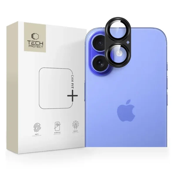 Tech-Protect iPhone 17 Camerabeschermer van Gehard Glas - Zwart