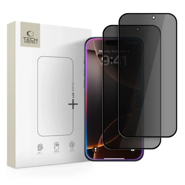 Tech-Protect Privacy Gehard Glas Schermbeschermer iPhone 17 / 17 Pro