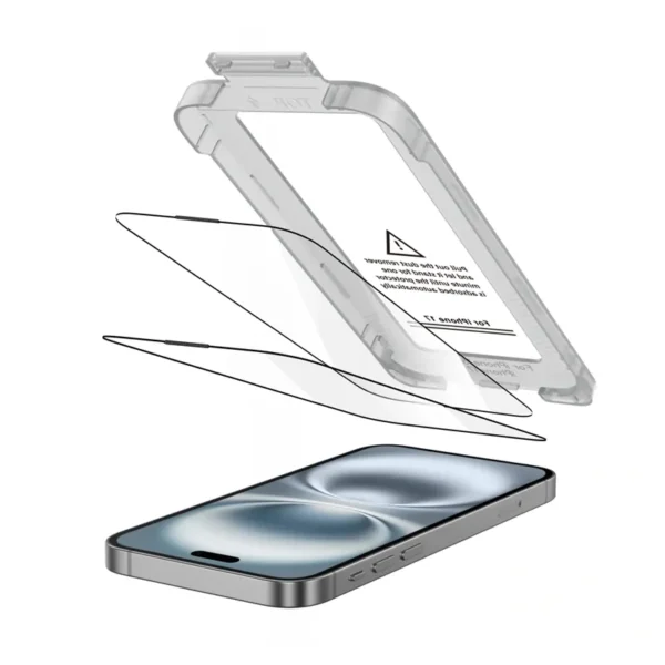 Tech-Protect Gehard Glas Schermbeschermer iPhone 17 Pro Max Zwart