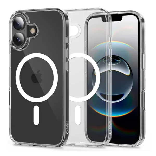 Tech-Protect FlexAir Hybrid MagSafe Hoesje iPhone 17 Transparant
