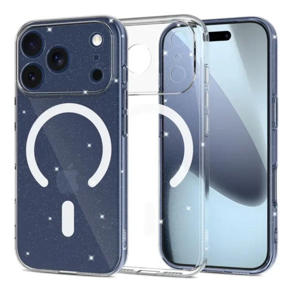 Tech-Protect FlexAir MagSafe Hoesje iPhone 17 Pro Max Glitter