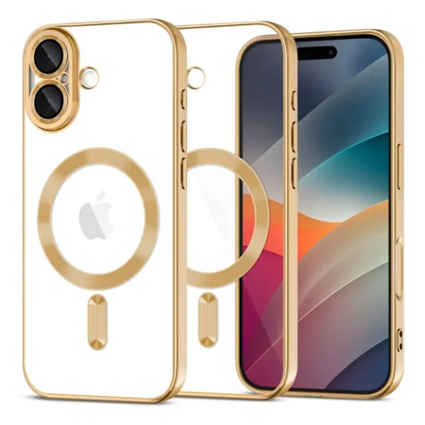 Tech-Protect Flex MagSafe Hoesje iPhone 17 Glanzend Goud
