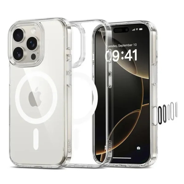 Tech-Protect FlexAir Hybrid CC MagSafe Hoesje iPhone 16 Pro Max