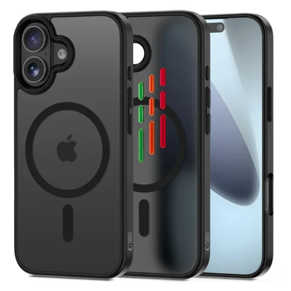 Tech-Protect Mat MagSafe Hoesje iPhone 17 Zwart