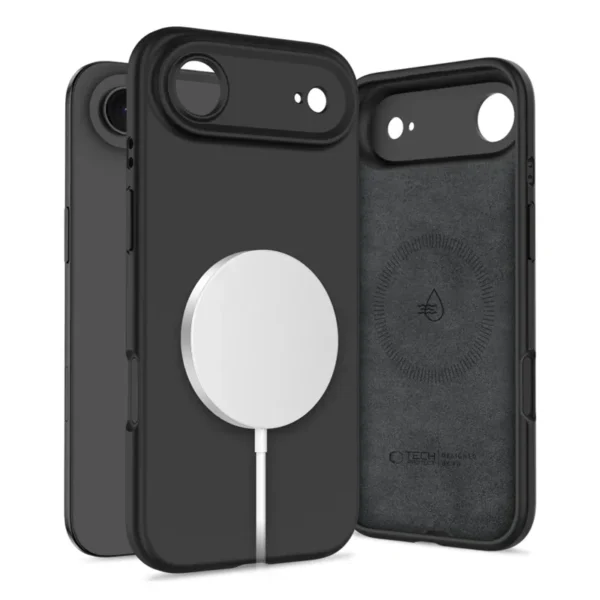 Tech-Protect Siliconen MagSafe Hoesje iPhone Air Zwart