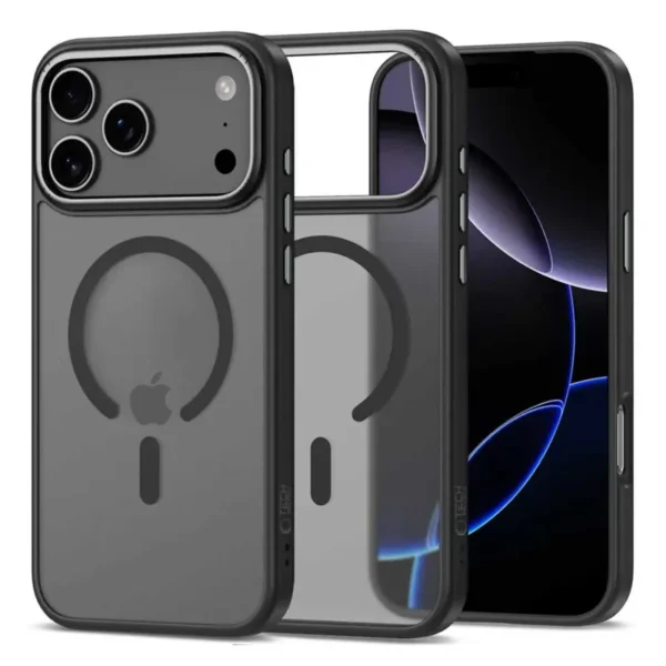 Tech-Protect Edge MagSafe Hoesje iPhone 17 Pro Zwart Gunmetal
