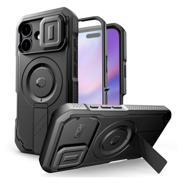 Tech-Protect Kevlar MagSafe Hoesje iPhone 17 Zwart