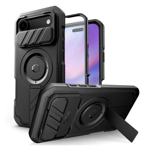 Tech-Protect Kevlar MagSafe Hoesje iPhone Air Zwart