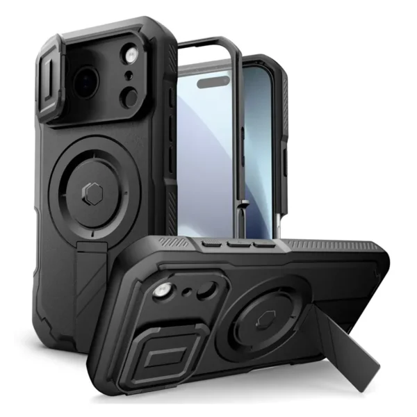 Tech-Protect Kevlar MagSafe Hoesje iPhone 17 Pro Max Zwart
