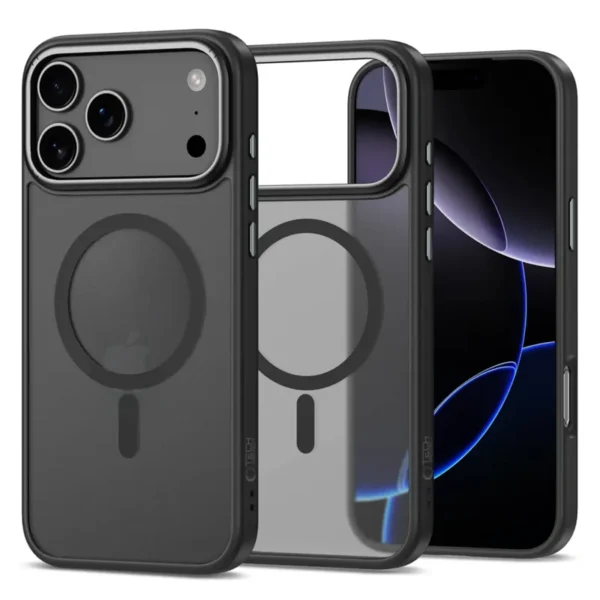 Tech-Protect Edge MagSafe Hoesje iPhone 17 Pro Zwart Gunmetal