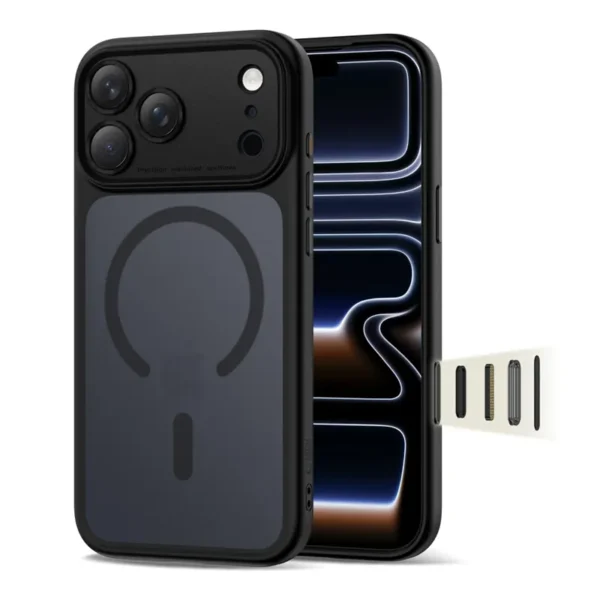 Tech-Protect Peak MagSafe Hoesje iPhone 17 Pro Mat Zwart