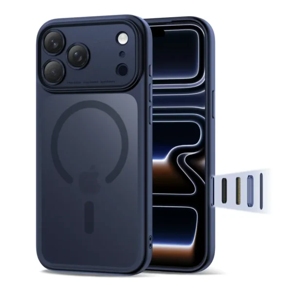 Tech-Protect Peak MagSafe Hoesje iPhone 17 Pro Matblauw