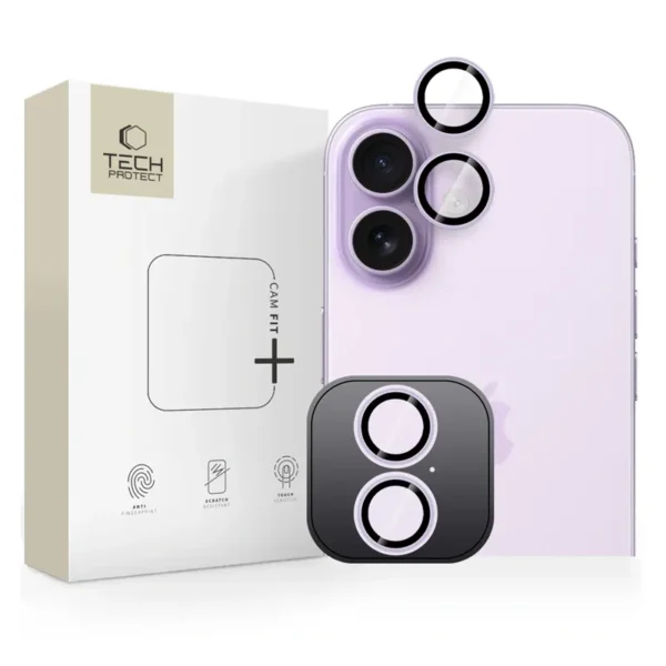 Tech-Protect Gehard Glas Camerabeschermer iPhone 17 Lavendel