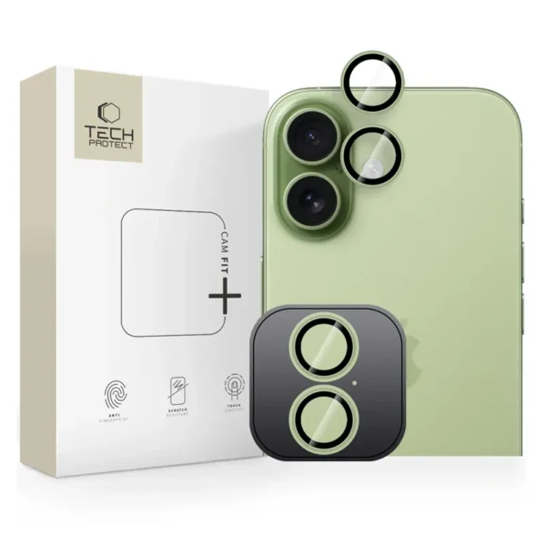 Tech-Protect Gehard Glas Camerabeschermer iPhone 17 Groen