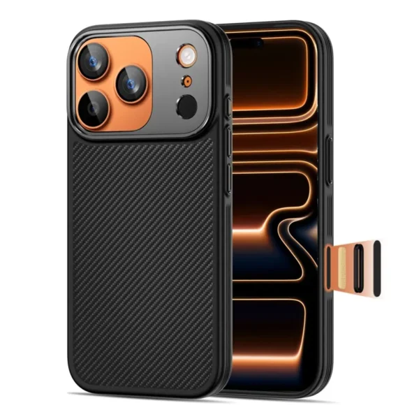 Tech-Protect Kevlar Aramid MagSafe Hoesje iPhone 17 Pro Zwart