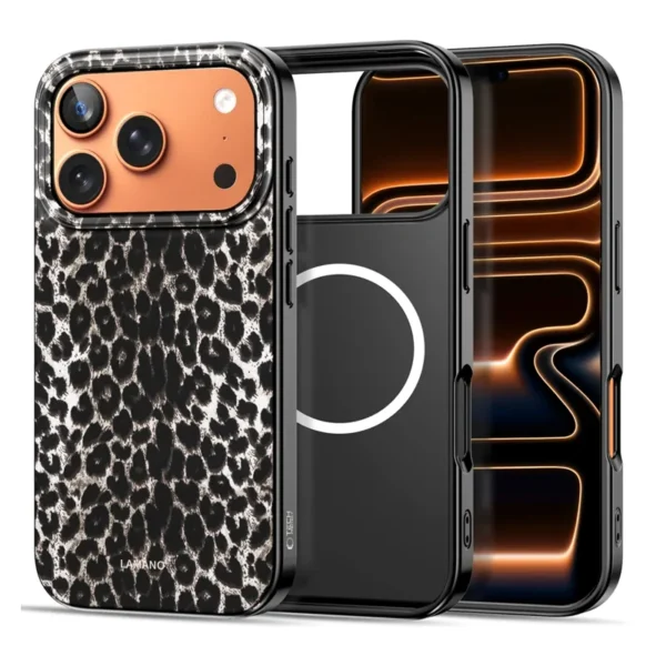 Tech-Protect Lamano MagSafe Hoesje iPhone 17 Pro Luipaardprint
