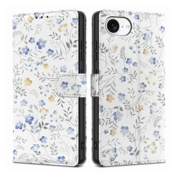 Tech-Protect iPhone 16e/iPhone 17e Portemonneehoesje - Lentebloemen