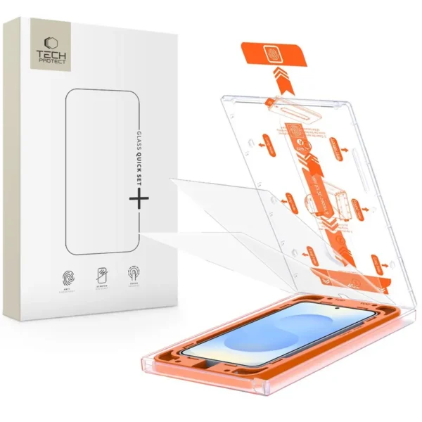 Tech-Protect Quick Set+ 2-Pack Gehard Glas Schermbeschermer Samsung Galaxy S24+ Plus / S25+ Plus Transparant