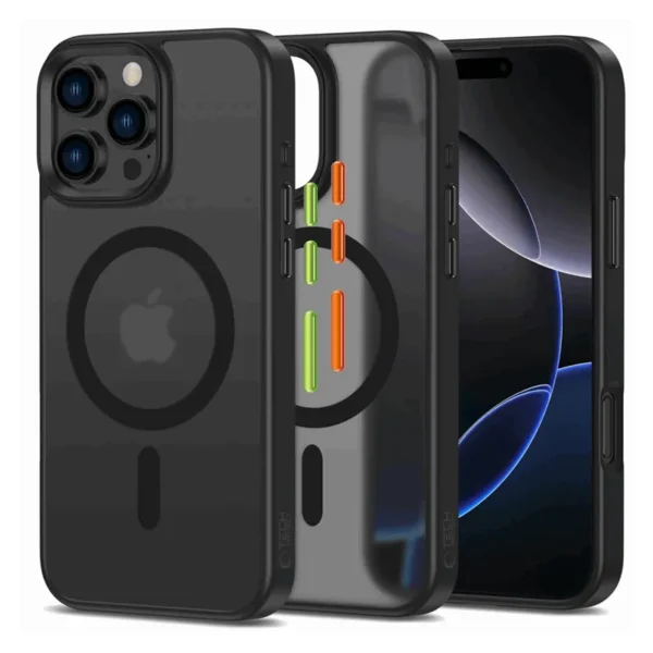 Tech-Protect MagMat XT 3-Delige Set Hoesje iPhone 16 Pro Mat Zwart