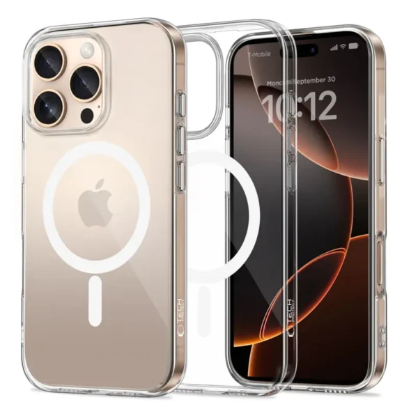 Tech-Protect FlexAir MagSafe Hoesje iPhone 16 Pro Max Transparant