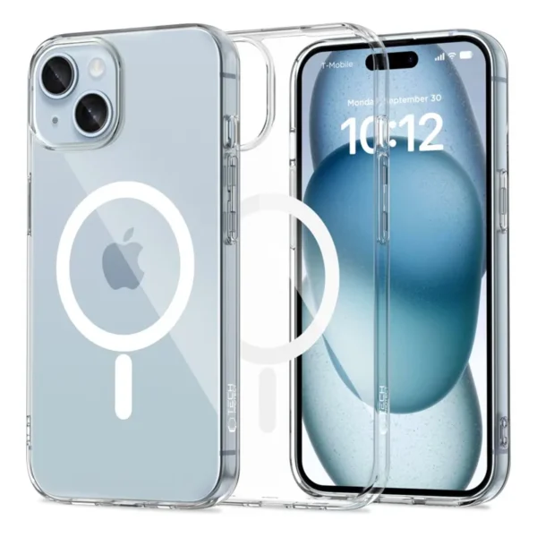 Tech-Protect Hoesje iPhone 15 MagSafe FlexAir Transparant